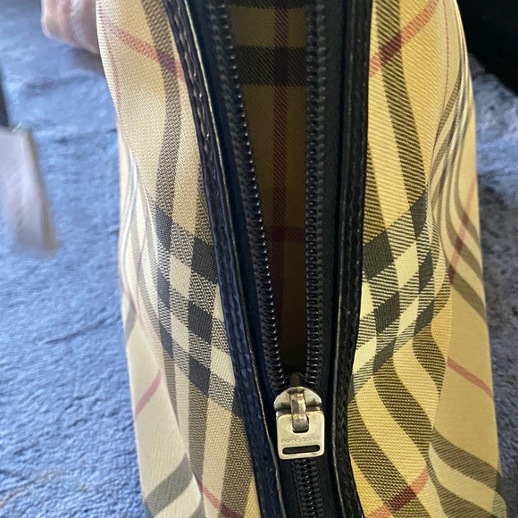 Burberry Tan and Black Plaid Satchel  authentic Burberry bag - Picture 10 of 13